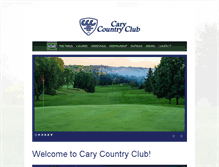 Tablet Screenshot of carycountryclub.com